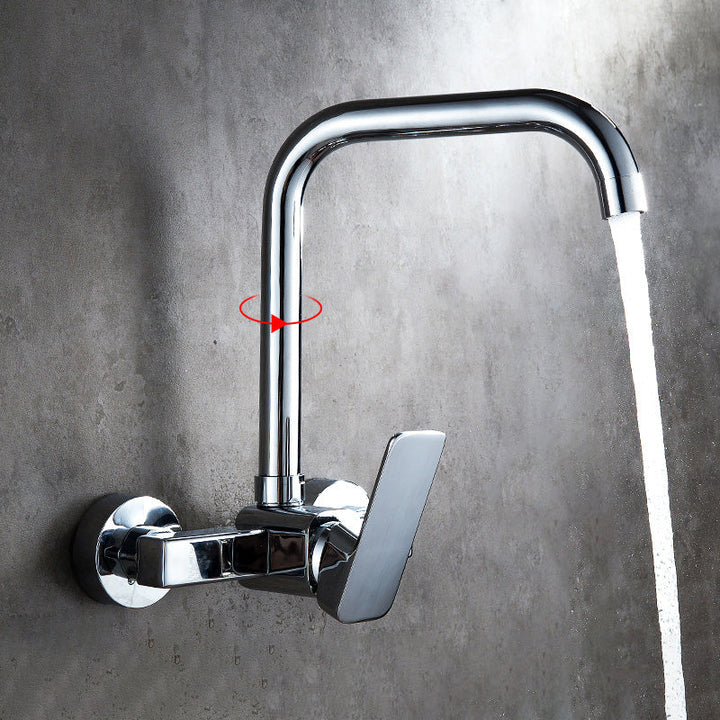 Lisslune | Center connection basin mixer single lever swivel spout center connection fitting