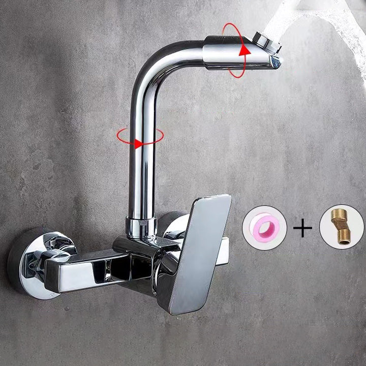 Lisslune | Center connection basin mixer single lever swivel spout center connection fitting