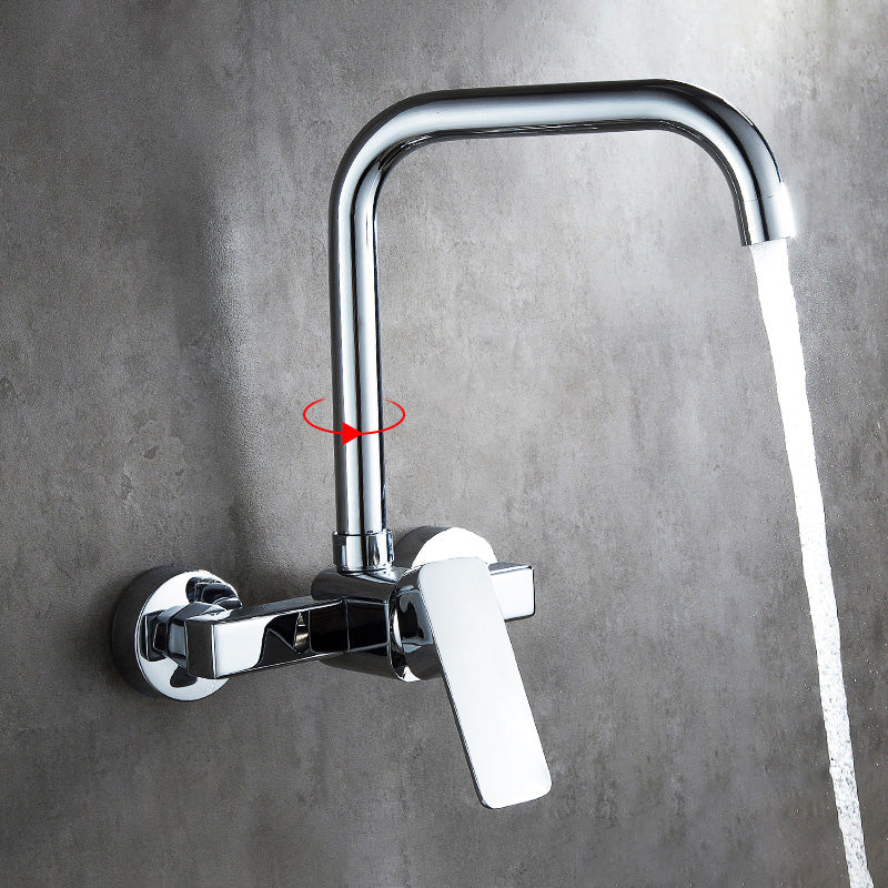 Lisslune | Center connection basin mixer single lever swivel spout center connection fitting
