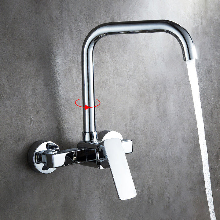 Lisslune | Center connection basin mixer single lever swivel spout center connection fitting