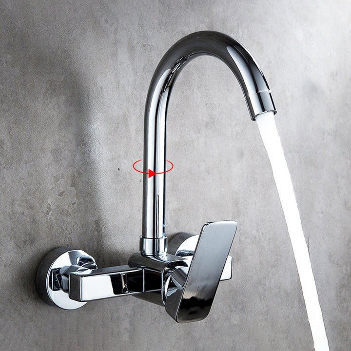 Lisslune | Center connection basin mixer single lever swivel spout center connection fitting