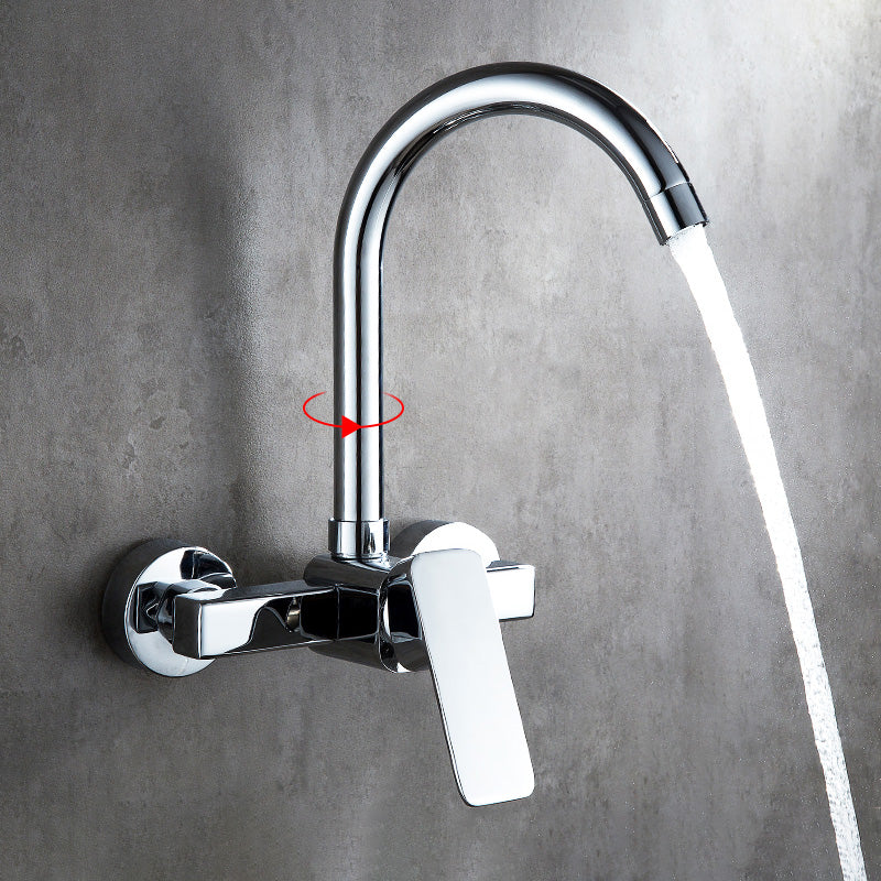 Lisslune | Center connection basin mixer single lever swivel spout center connection fitting