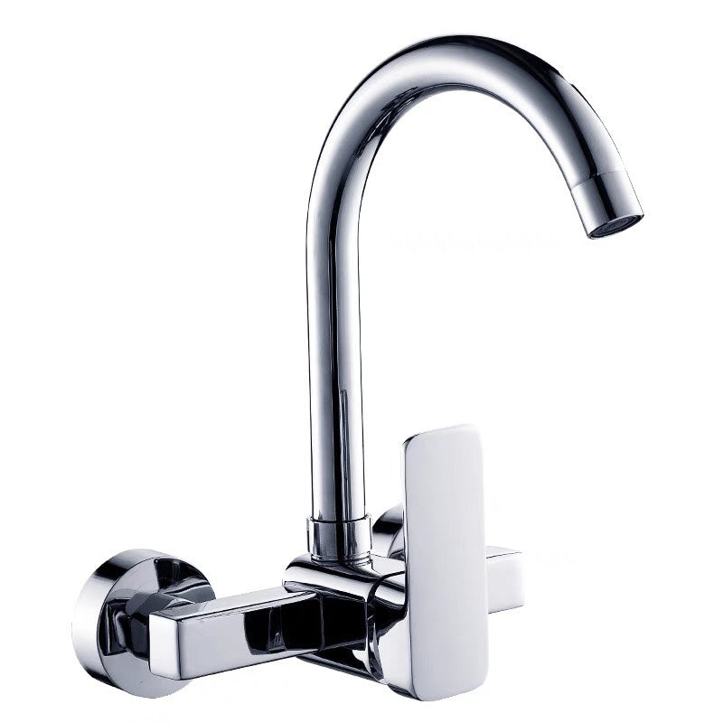Lisslune | Center connection basin mixer single lever swivel spout center connection fitting