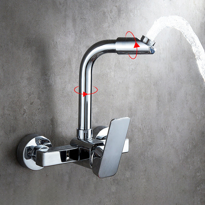 Lisslune | Center connection basin mixer single lever swivel spout center connection fitting