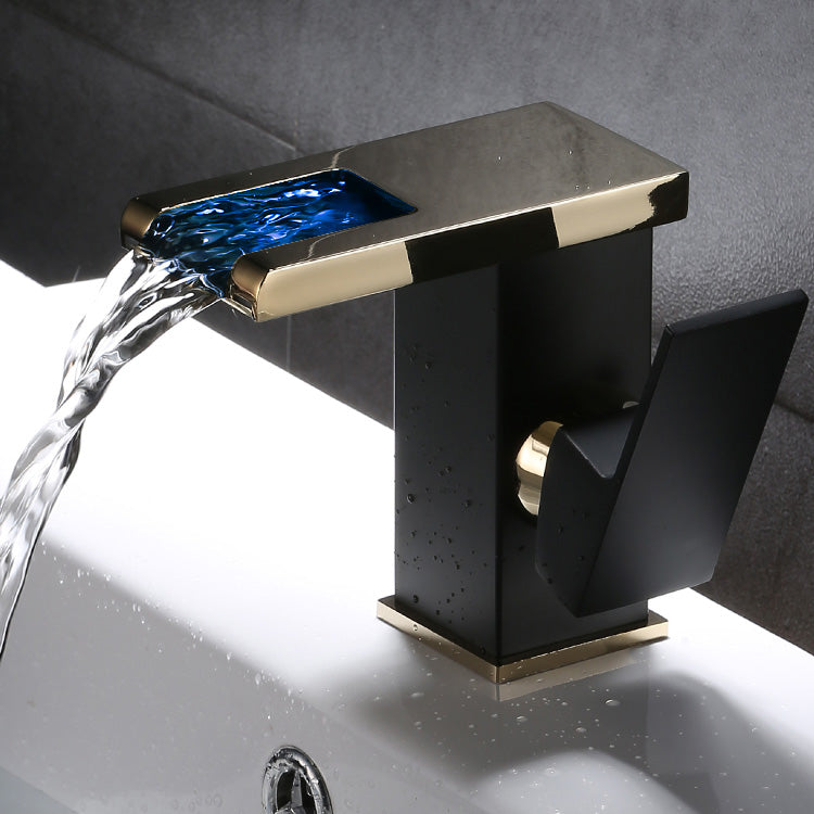 Lisslune | Basin Waterfall Outlet Single Lever Tap with LED Light