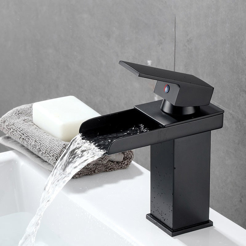 Lisslune | Basin Waterfall Outlet Single Lever Tap with LED Light