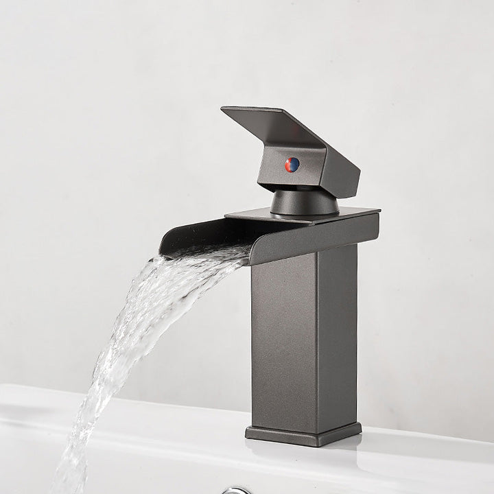 Lisslune | Basin Waterfall Outlet Single Lever Tap with LED Light