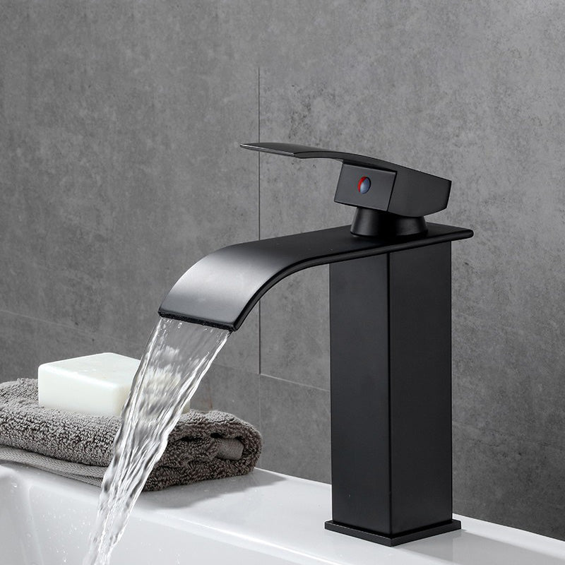 Lisslune | Basin Waterfall Outlet Single Lever Tap with LED Light