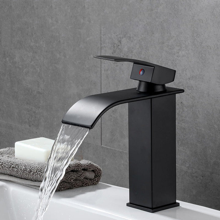 Lisslune | Basin Waterfall Outlet Single Lever Tap with LED Light