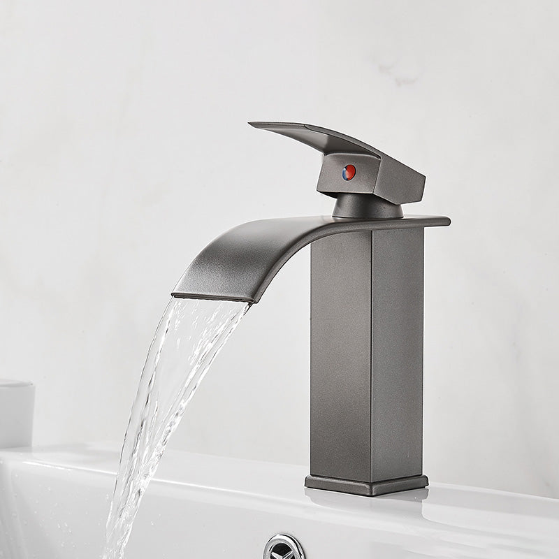 Lisslune | Basin Waterfall Outlet Single Lever Tap with LED Light