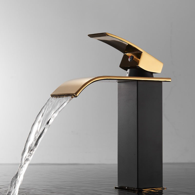 Lisslune | Basin Waterfall Outlet Single Lever Tap with LED Light