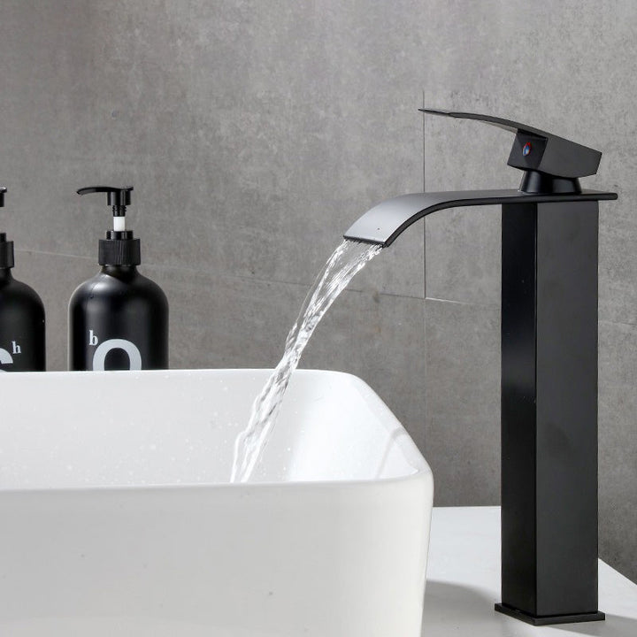 Lisslune | Basin Waterfall Outlet Single Lever Tap with LED Light