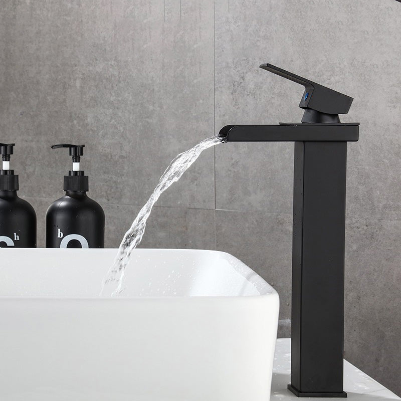 Lisslune | Basin Waterfall Outlet Single Lever Tap with LED Light