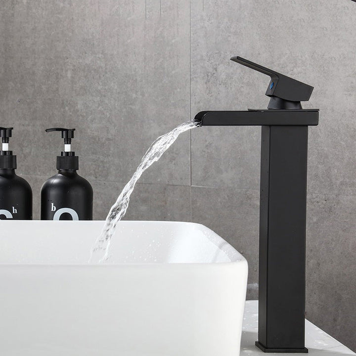 Lisslune | Basin Waterfall Outlet Single Lever Tap with LED Light