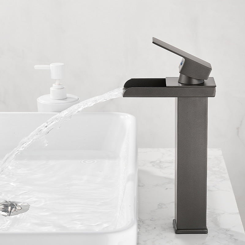 Lisslune | Basin Waterfall Outlet Single Lever Tap with LED Light