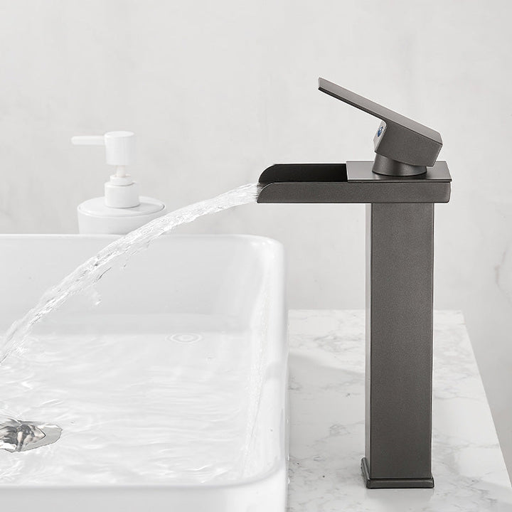 Lisslune | Basin Waterfall Outlet Single Lever Tap with LED Light