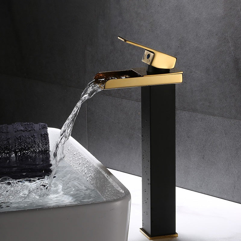 Lisslune | Basin Waterfall Outlet Single Lever Tap with LED Light