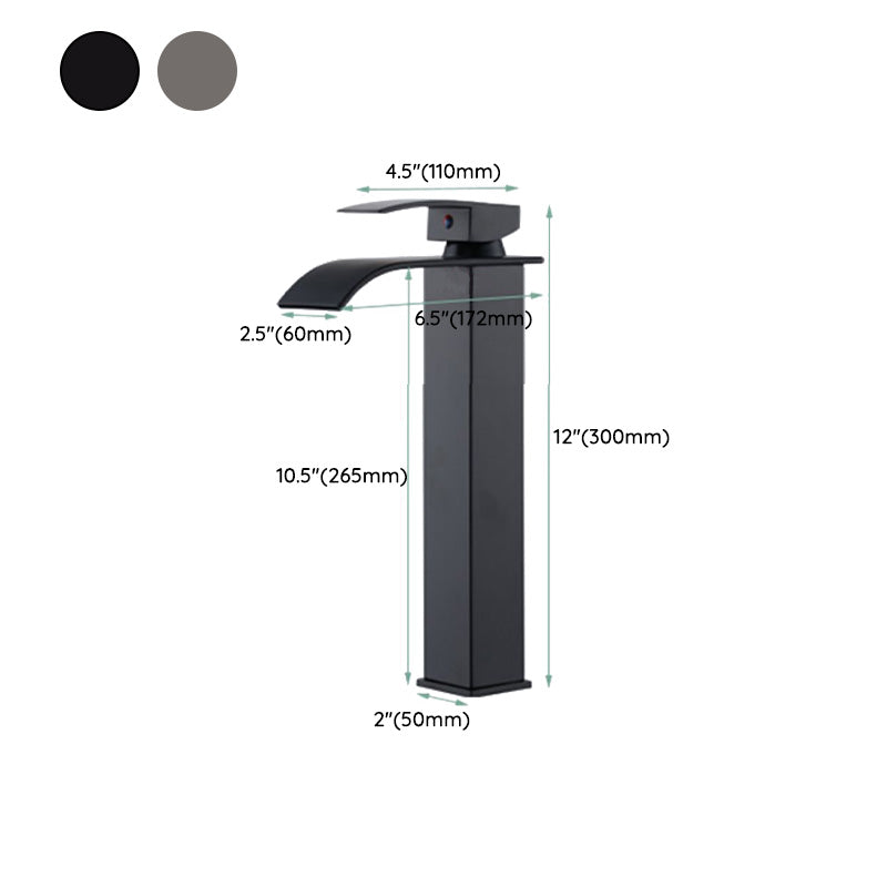 Lisslune | Basin Waterfall Outlet Single Lever Tap with LED Light