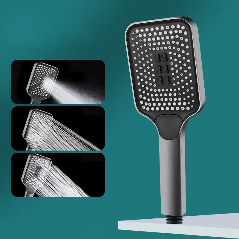 Lisslune | Contemporary Handheld Supercharged Showerhead Square 3 Settings Spray Head