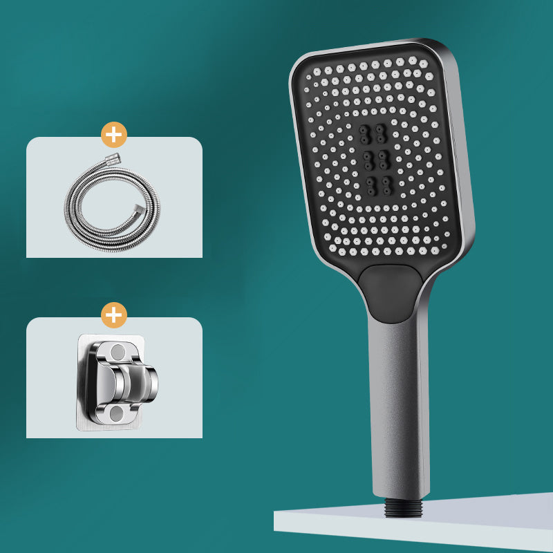 Lisslune | Contemporary Handheld Supercharged Showerhead Square 3 Settings Spray Head