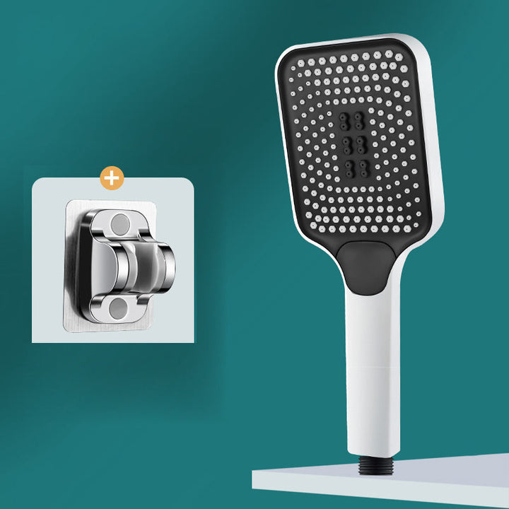 Lisslune | Contemporary Handheld Supercharged Showerhead Square 3 Settings Spray Head