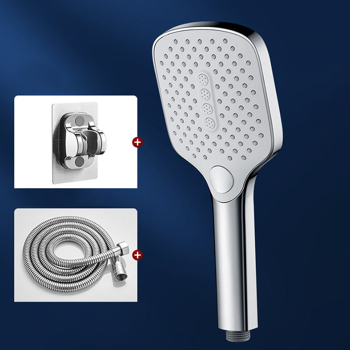 Lisslune | Contemporary Fixed Shower Head Square Metal Shower Head Combo