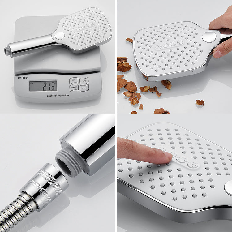 Lisslune | Contemporary Fixed Shower Head Square Metal Shower Head Combo