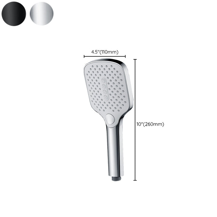 Lisslune | Contemporary Fixed Shower Head Square Metal Shower Head Combo