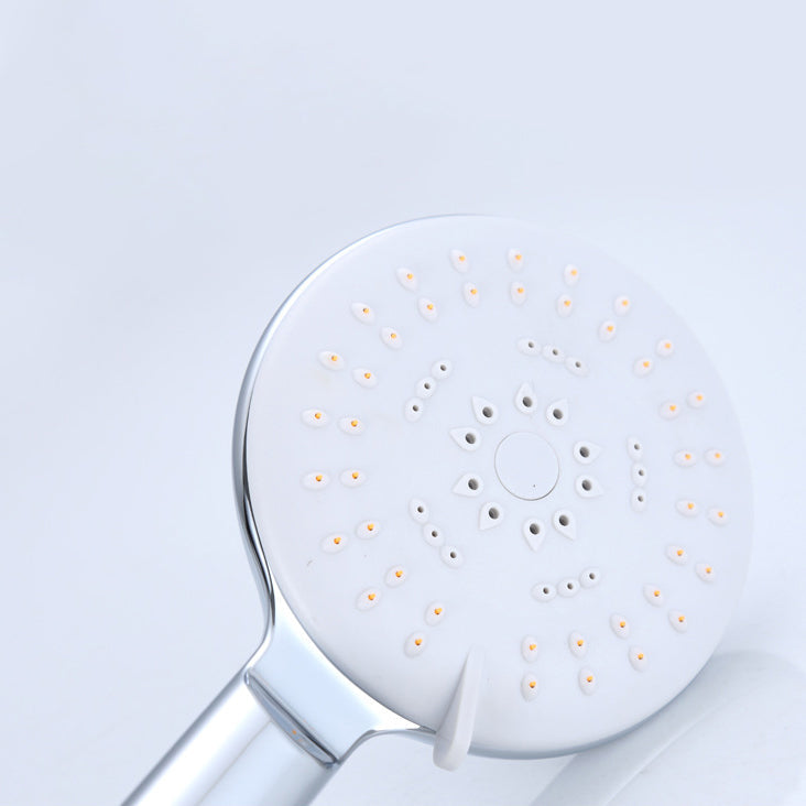 Lisslune | Silver Shower Head Combo Metal Modern 5 Spray Pattern Shower Heads