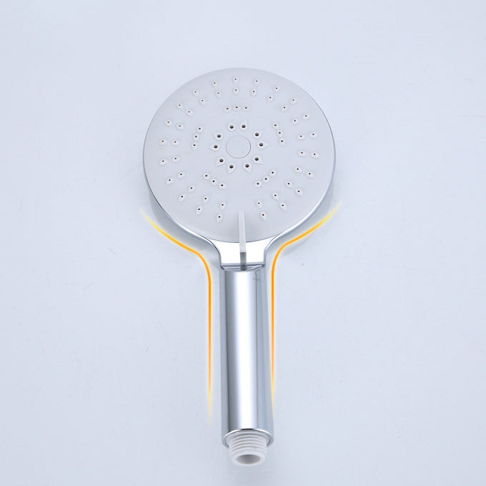 Lisslune | Silver Shower Head Combo Metal Modern 5 Spray Pattern Shower Heads
