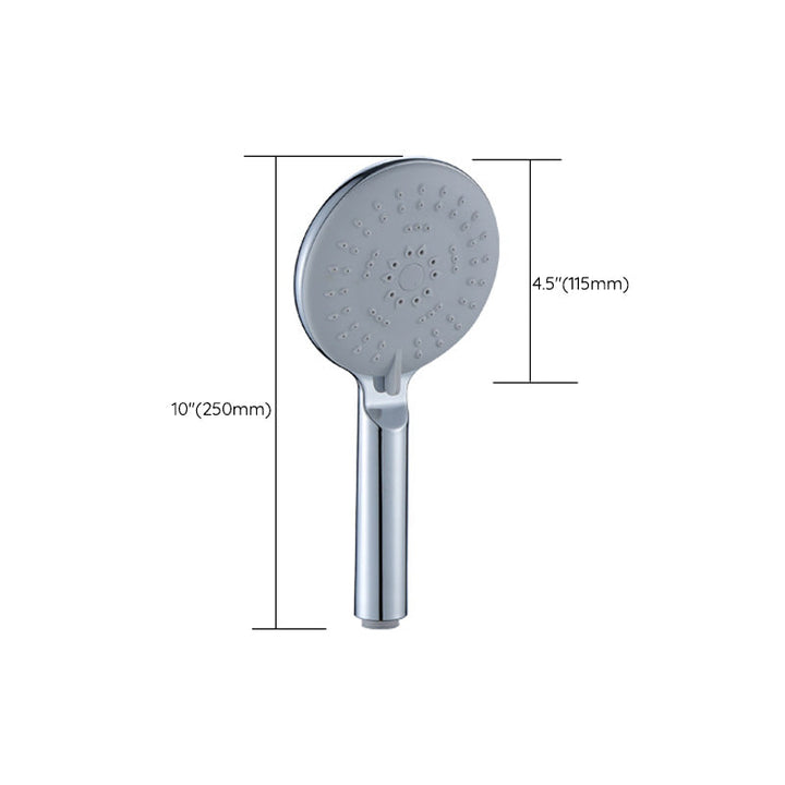 Lisslune | Silver Shower Head Combo Metal Modern 5 Spray Pattern Shower Heads