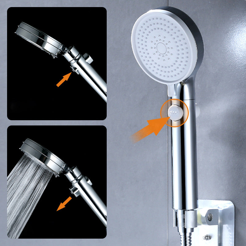 Lisslune | Modern adjustable shower head metal 3 spray functions shower head combi