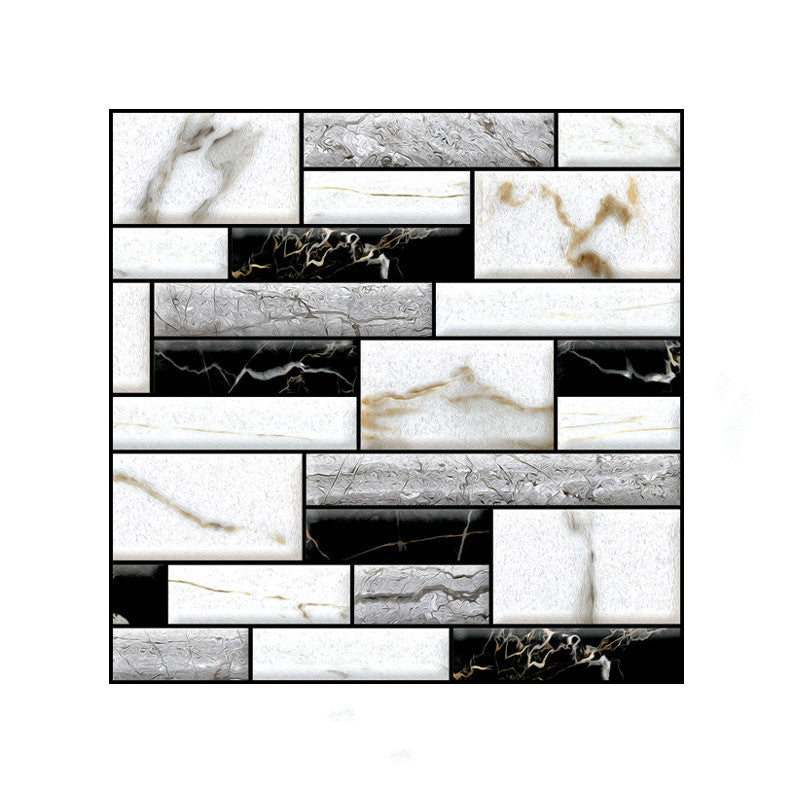 Lisslune | 3D Peel and Stick Tiles Plastic Square Peel and Stick Tiles with Waterproof