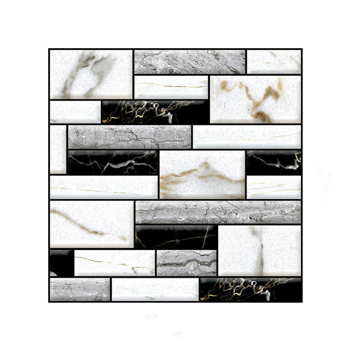 Lisslune | 3D Peel and Stick Tiles Plastic Square Peel and Stick Tiles with Waterproof