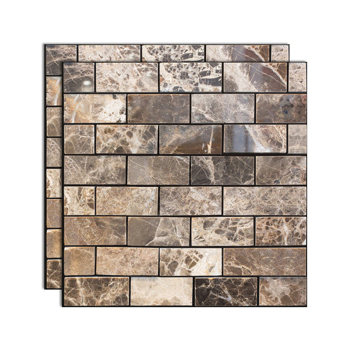 Lisslune | 3D Peel and Stick Tiles Plastic Square Peel and Stick Tiles with Waterproof