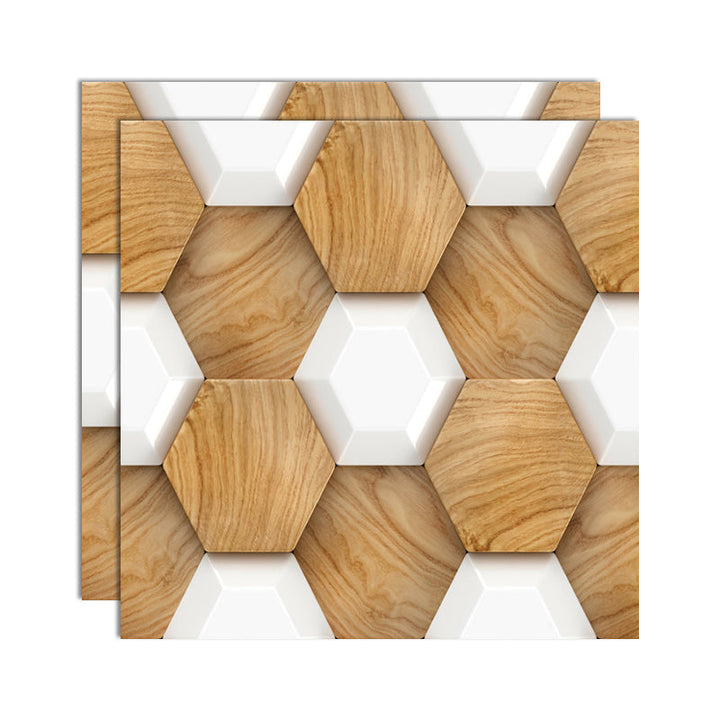 Lisslune | 3D Peel and Stick Tiles Plastic Square Peel and Stick Tiles with Waterproof