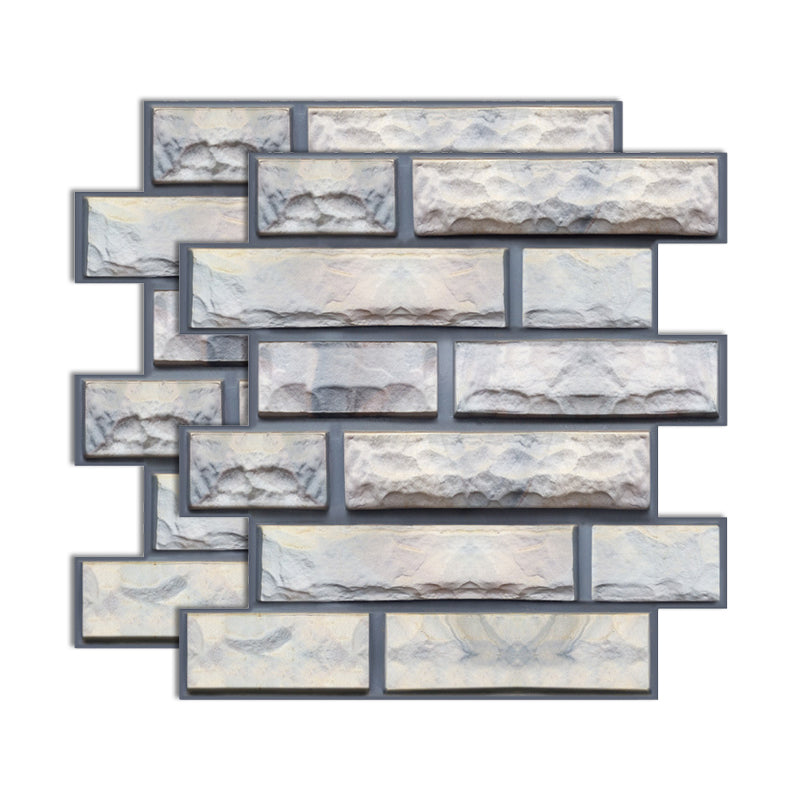 Lisslune | 3D Peel and Stick Tiles Plastic Square Peel and Stick Tiles with Waterproof