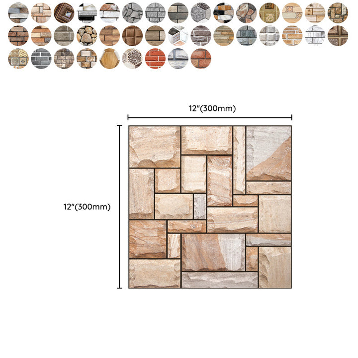 Lisslune | 3D Peel and Stick Tiles Plastic Square Peel and Stick Tiles with Waterproof