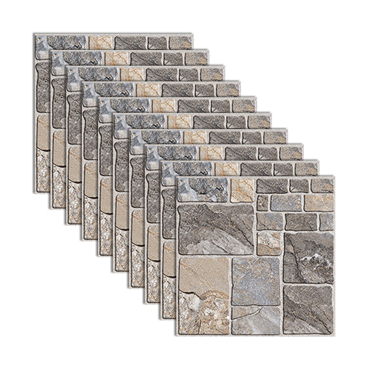 Lisslune | Plastic Peel and Stick Wall Tiles Modern Simple Peel and Stick Wall Tiles