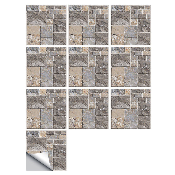 Lisslune | Plastic Peel and Stick Wall Tiles Modern Simple Peel and Stick Wall Tiles