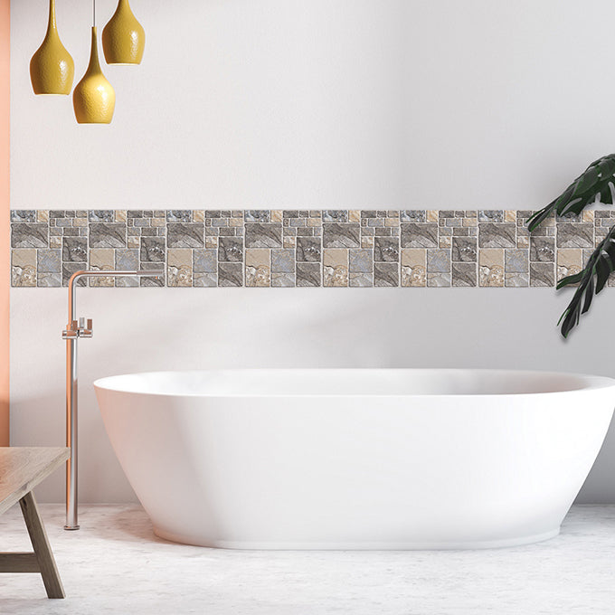 Lisslune | Plastic Peel and Stick Wall Tiles Modern Simple Peel and Stick Wall Tiles