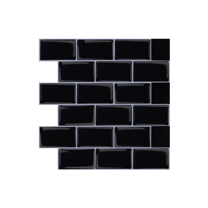 Lisslune | Plastic Peel & Stick Subway Tile Square Peel and Stick Back Wall Tile