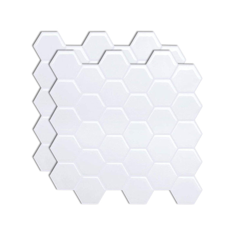 Lisslune | Square Peel-and-Stick Tiles Plastic Indoor Peel & Stick Subway Tile