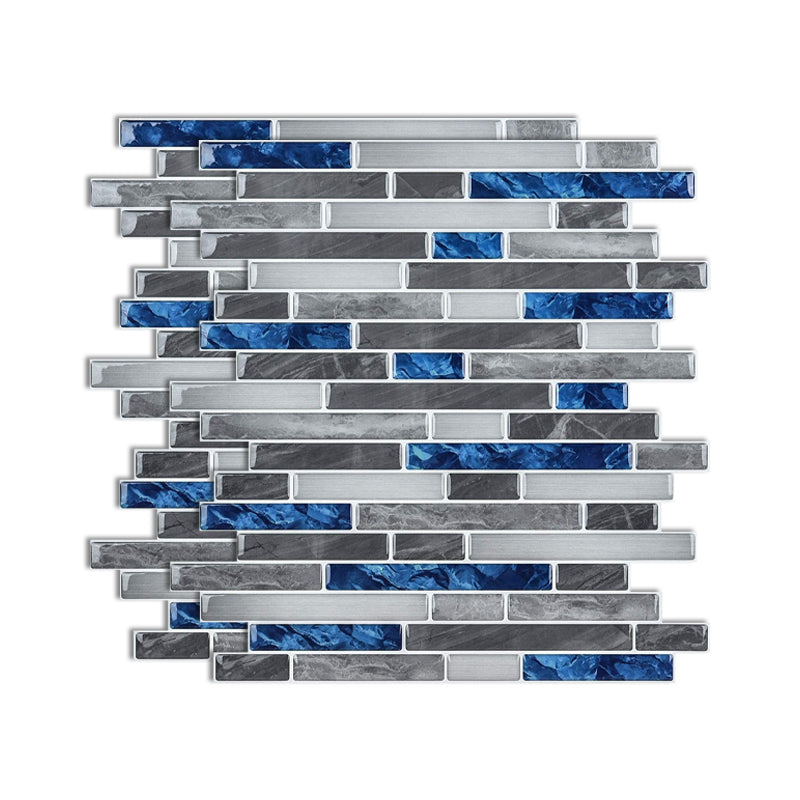 Lisslune | Square Peel-and-Stick Tiles Plastic Indoor Peel & Stick Subway Tile