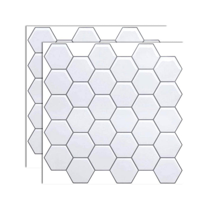 Lisslune | Square Peel-and-Stick Tiles Plastic Indoor Peel & Stick Subway Tile