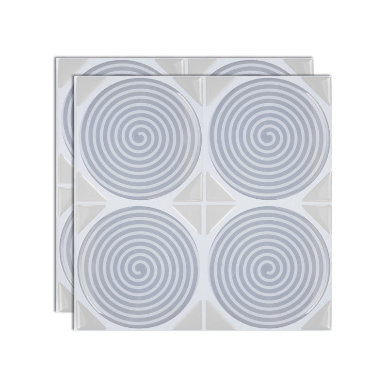 Lisslune | Square Peel-and-Stick Tiles Plastic Indoor Peel & Stick Subway Tile