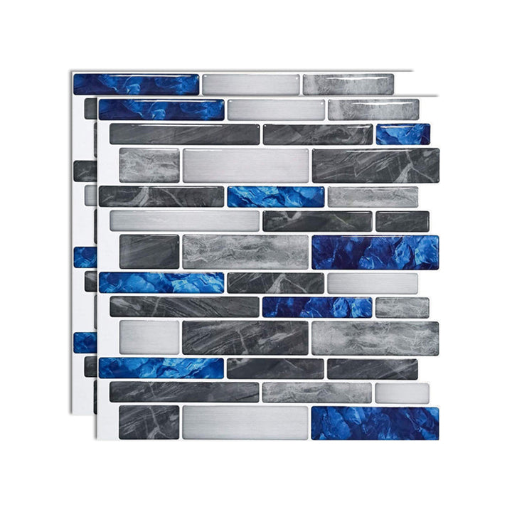 Lisslune | Square Peel-and-Stick Tiles Plastic Indoor Peel & Stick Subway Tile