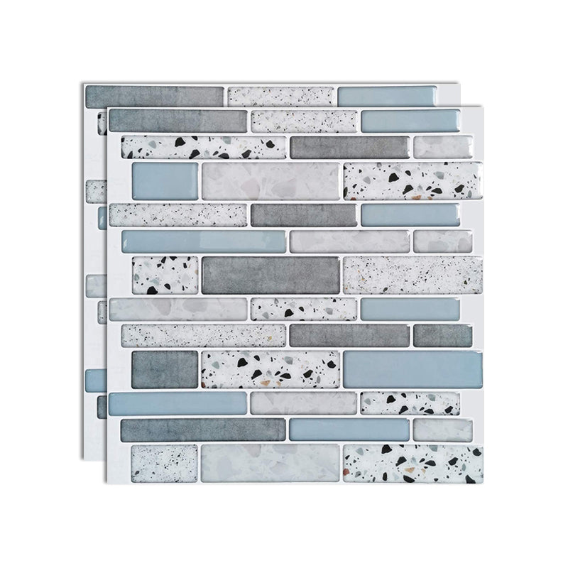 Lisslune | Square Peel-and-Stick Tiles Plastic Indoor Peel & Stick Subway Tile