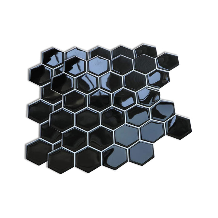 Lisslune | Square Peel-and-Stick Tiles Plastic Indoor Peel & Stick Subway Tile