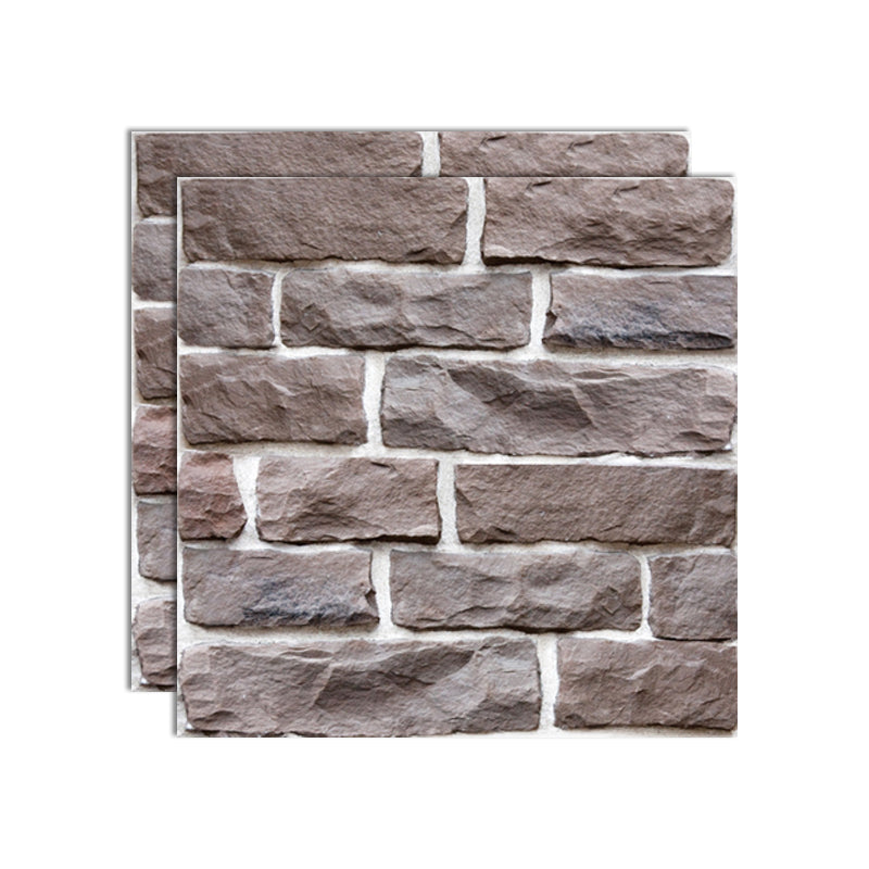 Lisslune | Plastic Peel and Stick Tiles 3D Square Waterproof Peel and Stick Tiles